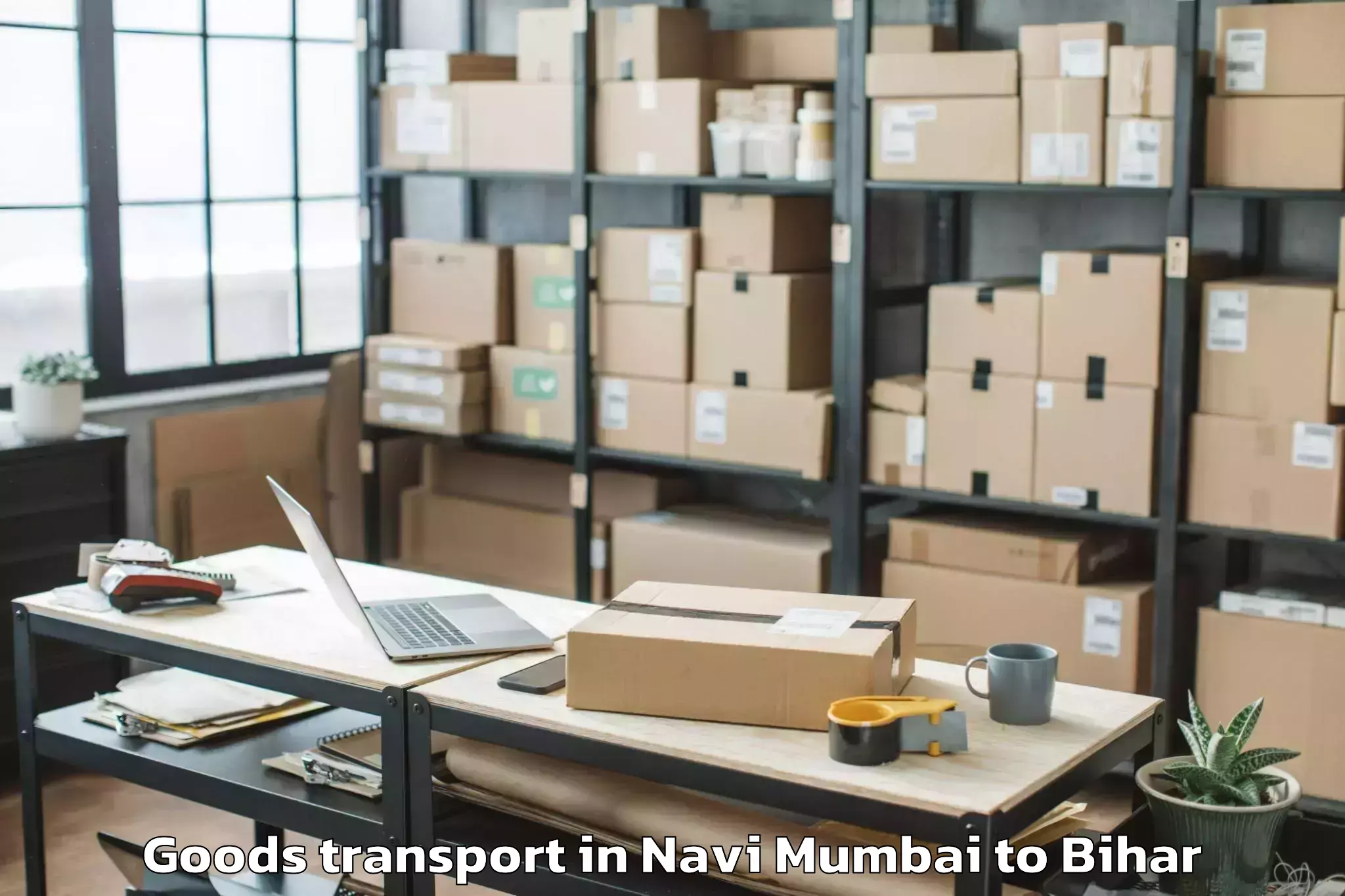 Easy Navi Mumbai to Ladania Goods Transport Booking